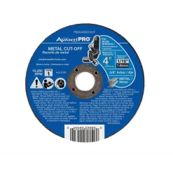 Abrasives Avanti Pro 4 In. X 1/16 In. X 5/8 In. Type 1 Metal Cut-Off Disc