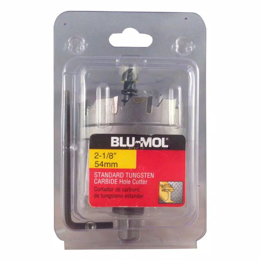 Drill Bits BLU-MOL 2-1/8 In. Standard Tungsten Carbide Hole Cutter