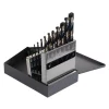 Drill Bits CLE-LINE 1878 High Speed Steel Black And Gold Heavy-Duty 1/16 In. – 1/2 In. X 32 Bit Set (15-Piece)