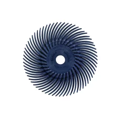 Abrasives Dedeco Sunburst 3 In. Radial Discs 3/8 In. 400-Grit Arbor Fine Thermoplastic Cleaning And Polishing Tool (12-Pack)