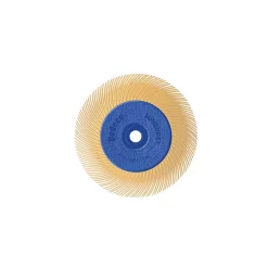 Abrasives Dedeco Sunburst – 6 In. TC Radial Discs – 1/2 In. Arbor – Thermoplastic Cleaning And Polishing Tool, X-Fine 6 Micron (1-Pack)