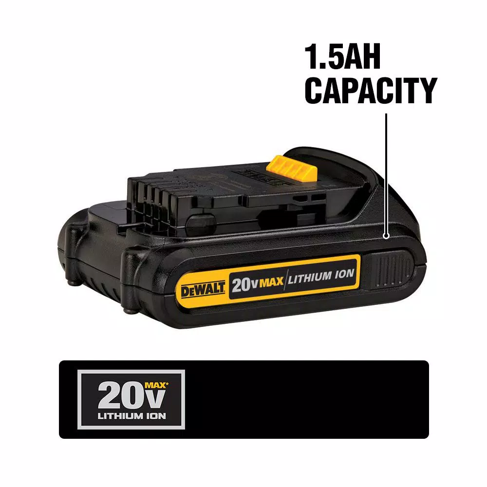 Power Tool Batteries DEWALT 20-Volt MAX Compact Lithium-Ion 1.5Ah Battery Pack (10-Pack) - Image 2