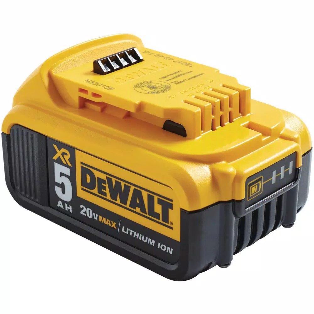 Power Tool Batteries DEWALT 20-Volt MAX XR Premium Lithium-Ion 5.0Ah Battery Pack (3-Pack), Charger & Kit Bag - Image 11