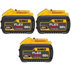 Power Tool Batteries DEWALT FLEXVOLT 20-Volt/60-Volt MAX Lithium-Ion 12.0Ah Battery (3-Pack)