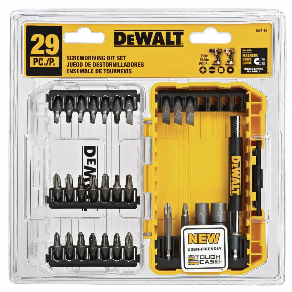 Drill Bits DEWALT Steel Screwdriving Bit Set With Tough Case (29-Piece) With Black And Gold Drill Bit Set (14-Piece) - Image 3