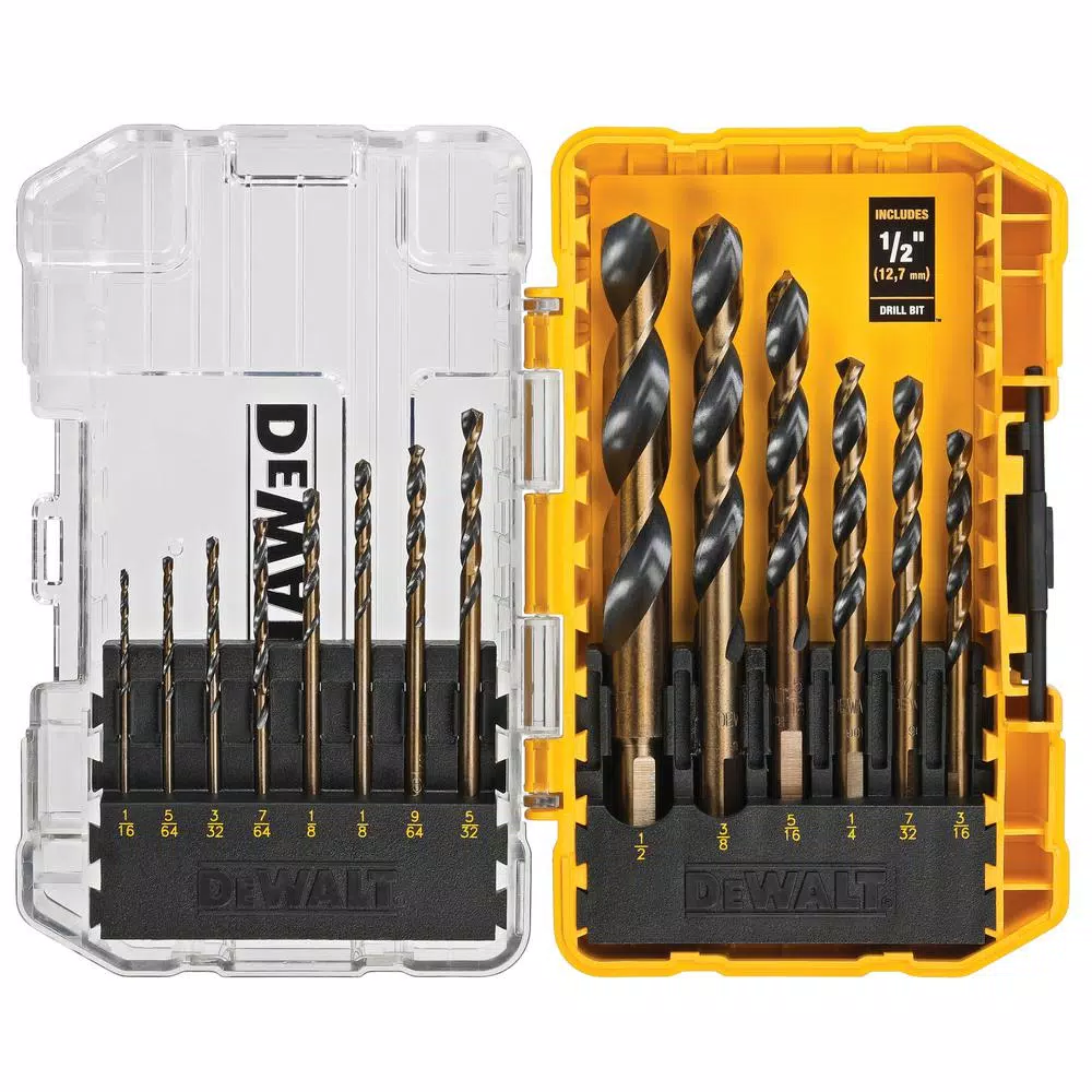 Drill Bits DEWALT Steel Screwdriving Bit Set With Tough Case (29-Piece) With Black And Gold Drill Bit Set (14-Piece) - Image 4