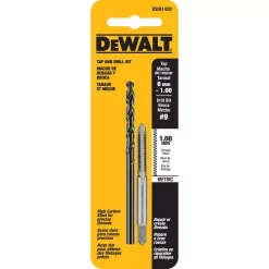 Drill Bits DEWALT #9 Drill And 6 Mm X 1.0 NC Tap Set
