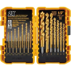 Drill Bits DEWALT Titanium Pilot Point Drill Bit Set (21-Piece)