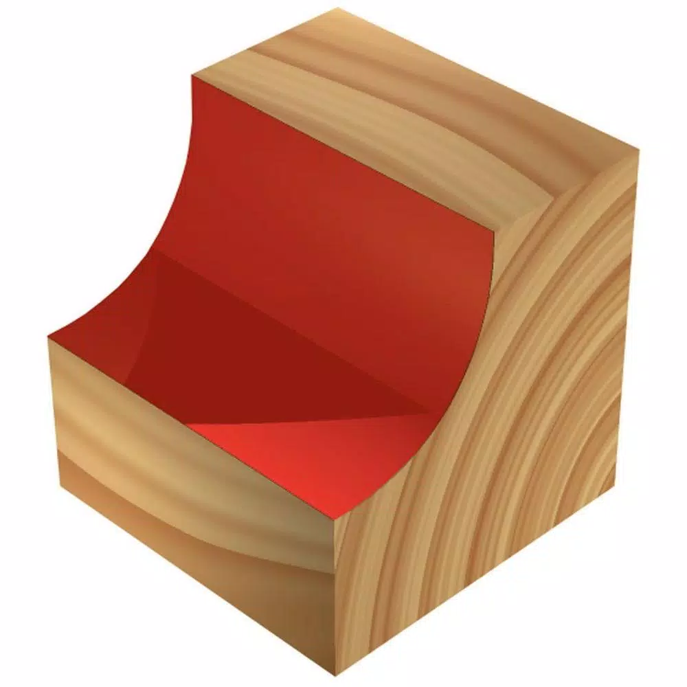 Woodworking Tool Accessories DIABLO 3/8 In. Radius Cove Router Bit - Image 2