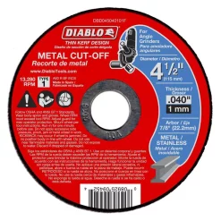 Abrasives DIABLO 4-1/2 In. X 0.040 In. X 7/8 In. Thin Kerf Metal Cut-Off Disc (15-Pack)