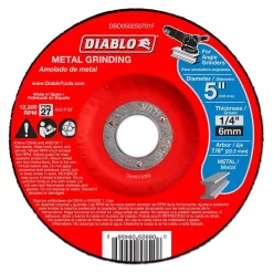 Abrasives DIABLO 5 In. X 1/4 In. X 7/8 In. Metal Grinding Disc With Type 27 Depressed Center (10-Pack)