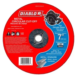 Abrasives DIABLO 7 In. X 1/8 In. X 5/8 In. Metal Cut-Off Disc (10-Pack)