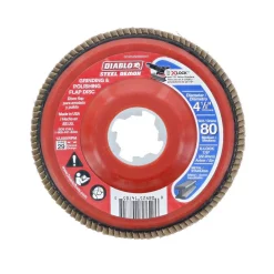 Abrasives DIABLO 4-1/2 In. 80-Grit Flap Disc For X-Lock And All Grinders