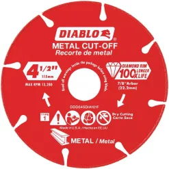 Abrasives DIABLO 4.5 In. Diamond Wheel For Metal Cutting