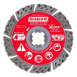 Abrasives DIABLO 4-1/2 In. Diamond Segmented Turbo Masonry Cut-Off With X-Lock Arbor