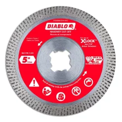 Abrasives DIABLO 5 In. Diamond Continuous Masonry Cut-Off With X-Lock Arbor