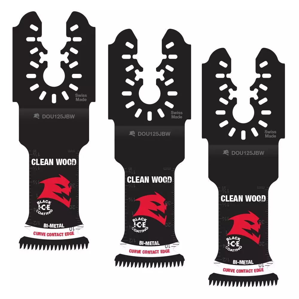 Oscillating Tool Attachments DIABLO 1-1/4 In. Universal Fit Bi-Metal Oscillating Blades For Clean Wood (3-Pack)