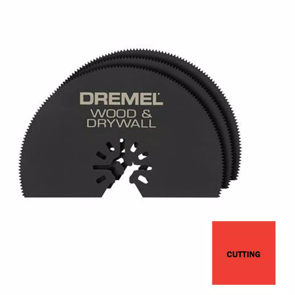 Oscillating Tool Attachments Dremel Multi-Max 3 In. Universal Oscillating Tool Wood And Drywall Saw Blade (3-Pack) - Image 3