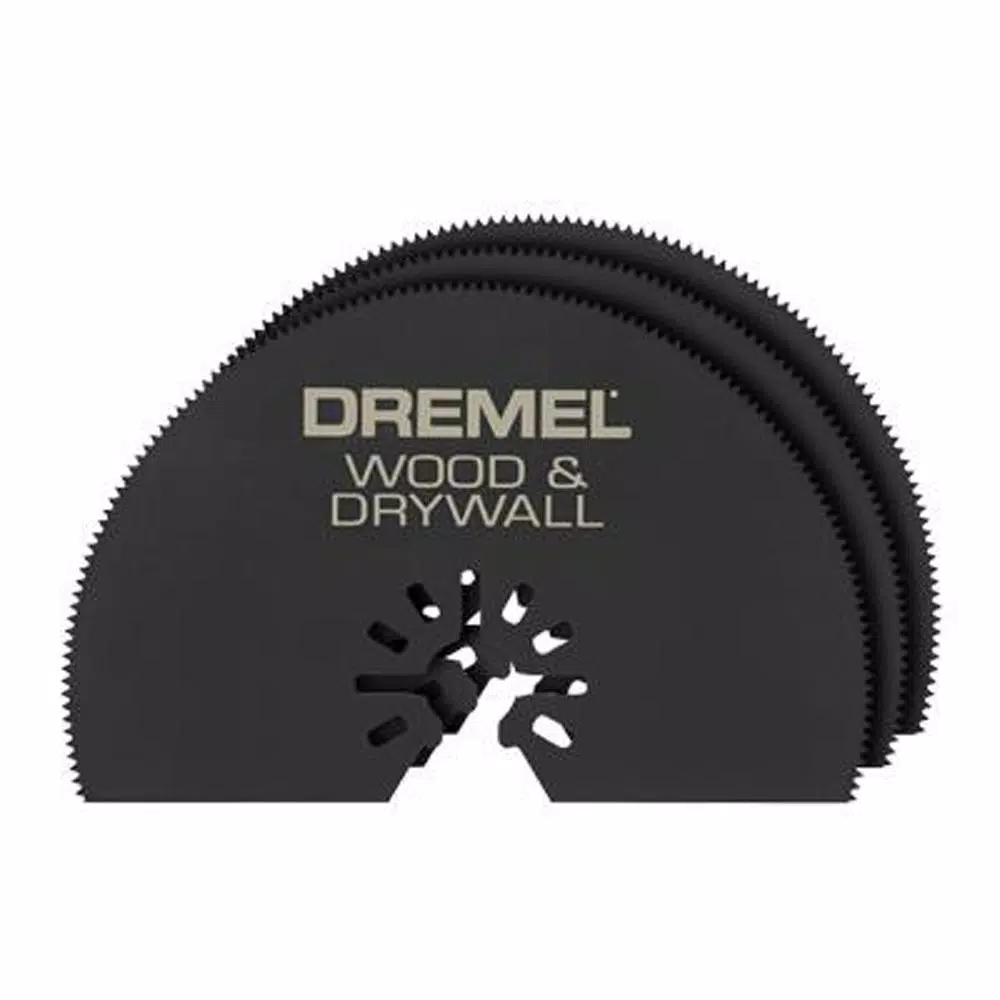 Oscillating Tool Attachments Dremel Multi-Max 3 In. Universal Oscillating Tool Wood And Drywall Saw Blade (3-Pack)