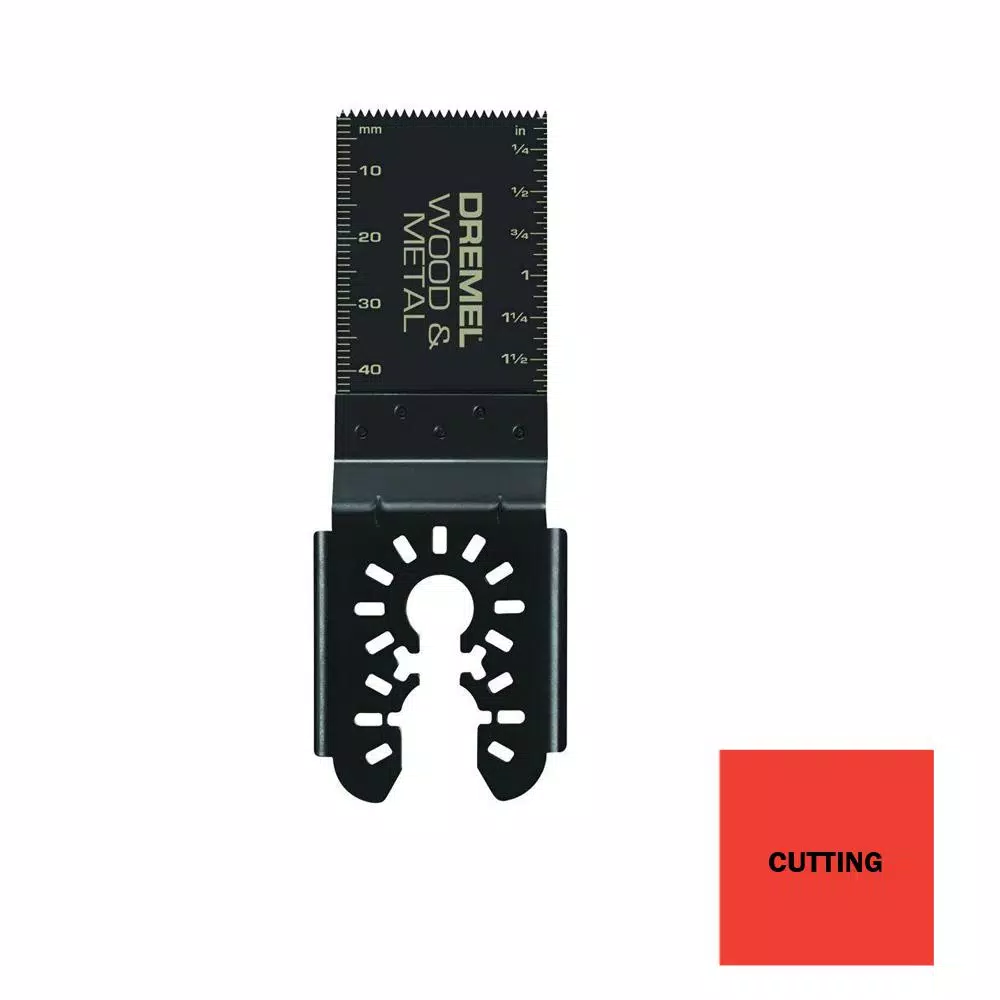 Oscillating Tool Attachments Dremel Multi-Max 1-5/8 In. Oscillating Tool Flush Cut Blade For Wood And Metal - Image 2