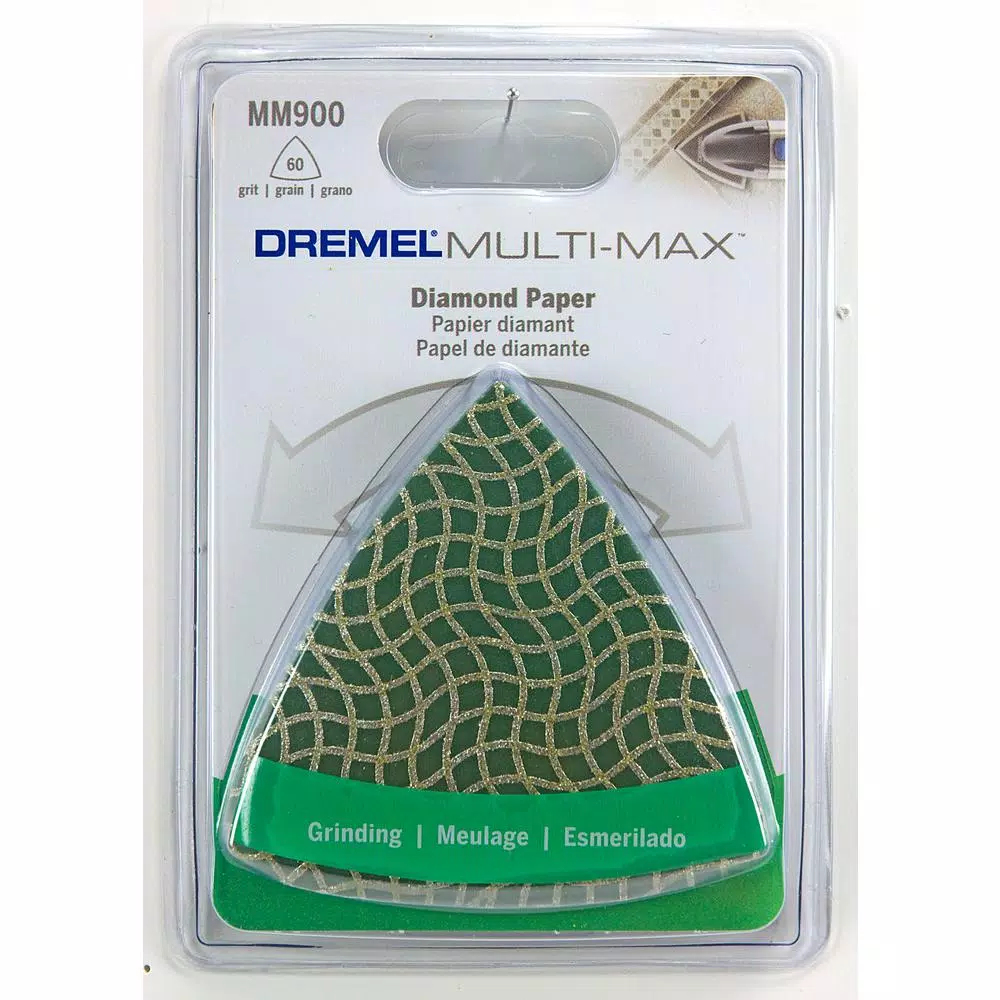Oscillating Tool Attachments Dremel Multi-Max 3.5 In. 60-Grit Oscillating Tool Diamond Sand Paper For Masonry, Stone, Mortar, And Cement - Image 2