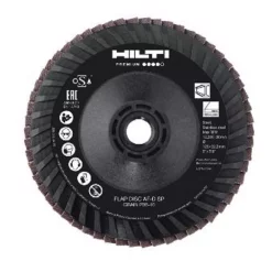 Abrasives Hilti 5 In. X 5/8-11 In. 36 To 40-Grit Type 27 Flap Disc SP Premium Pack (10-Piece)