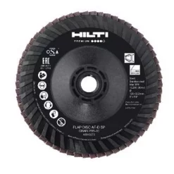 Abrasives Hilti 5 In. X 5/8-11 In. 36 To 40-Grit Type 29 Flap Disc SP Premium Pack (10-Piece)