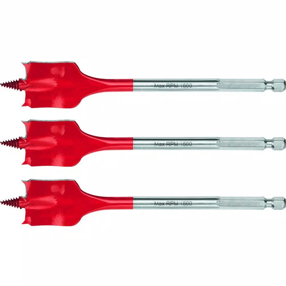 Drill Bits Hilti 1-1/2 In. X 6 In. High Speed Wood Spade Bits (3-Piece)