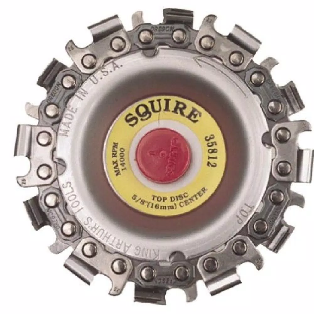 Abrasives King Arthur’s Tools 3.5 In. 12-Teeth Steel Chainsaw Blade For Woodcarving