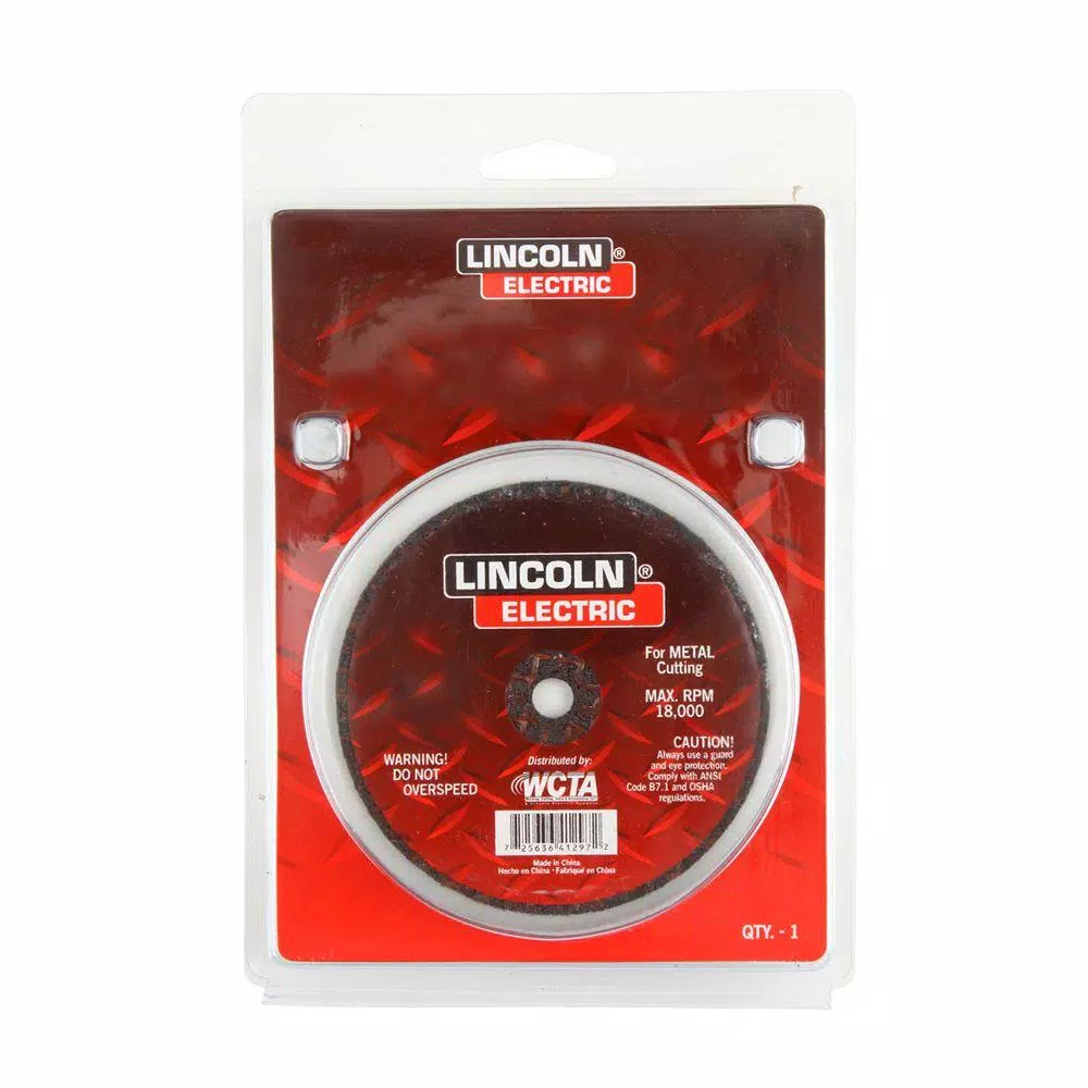 Abrasives Lincoln Electric 4-1/2 In. X 1/16 In. Red 7/8 In. Arbor Cut-Off Wheel - Image 2