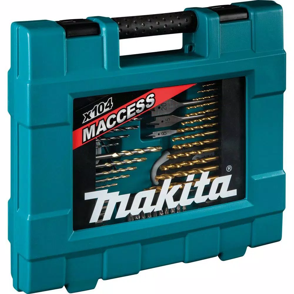 Drill Bits Makita Metric Bit And Hand Tool Set, Metal, Wood, Masonry, Straight Shank (104-Piece) - Image 5