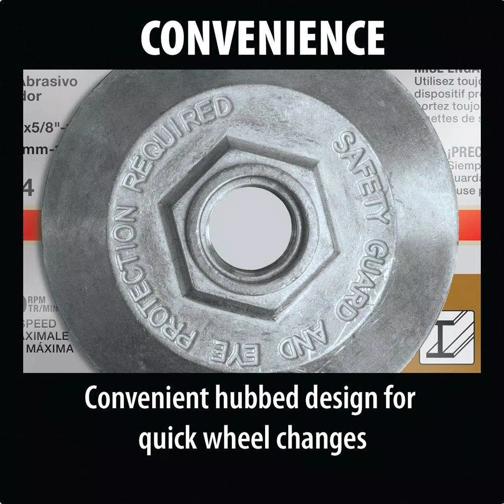 Abrasives Makita 4-1/2 In. X 1/4 In. X 5/8 In. 36-Grit INOX Grinding Wheel (5-Pack) For Use With 4-1/2 In. Angle Grinders - Image 3