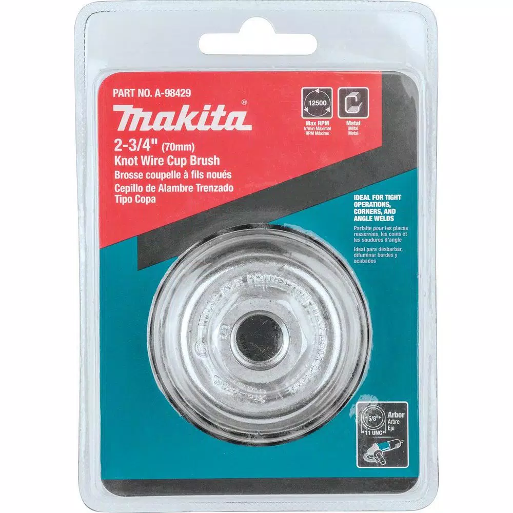 Abrasives Makita 2-3/4 In. X 5/8 In.-11 Knot Wire Cup Brush - Image 2
