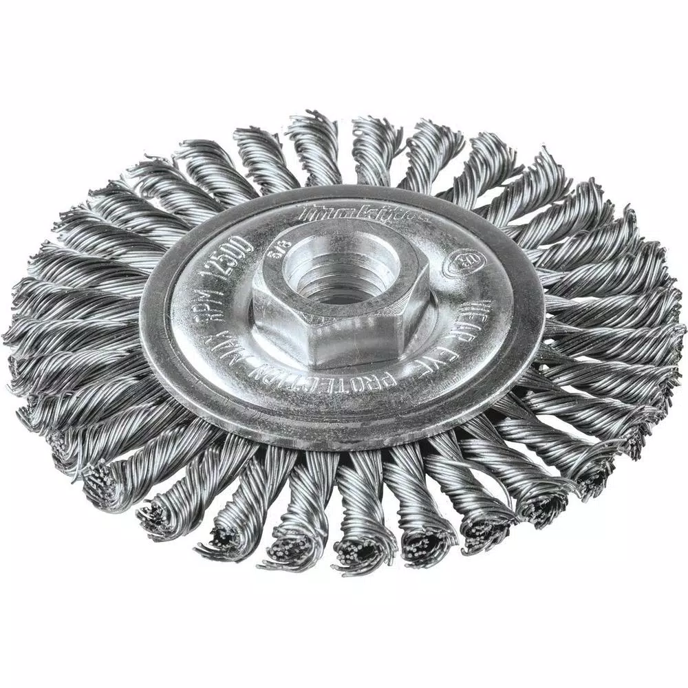 Abrasives Makita 4 In. X 5/8 In.-11 Stainless Stringer Bead Twist Wire Wheel