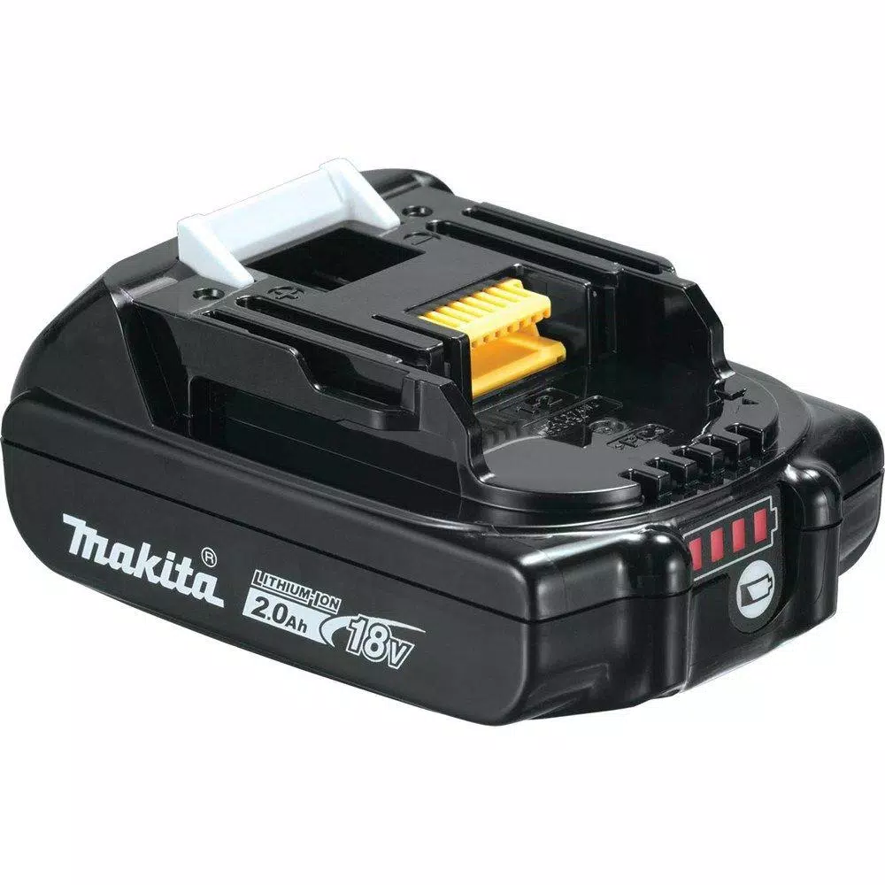 Power Tool Batteries Makita 18-Volt LXT Lithium-Ion Compact Battery Pack 2.0Ah With Fuel Gauge