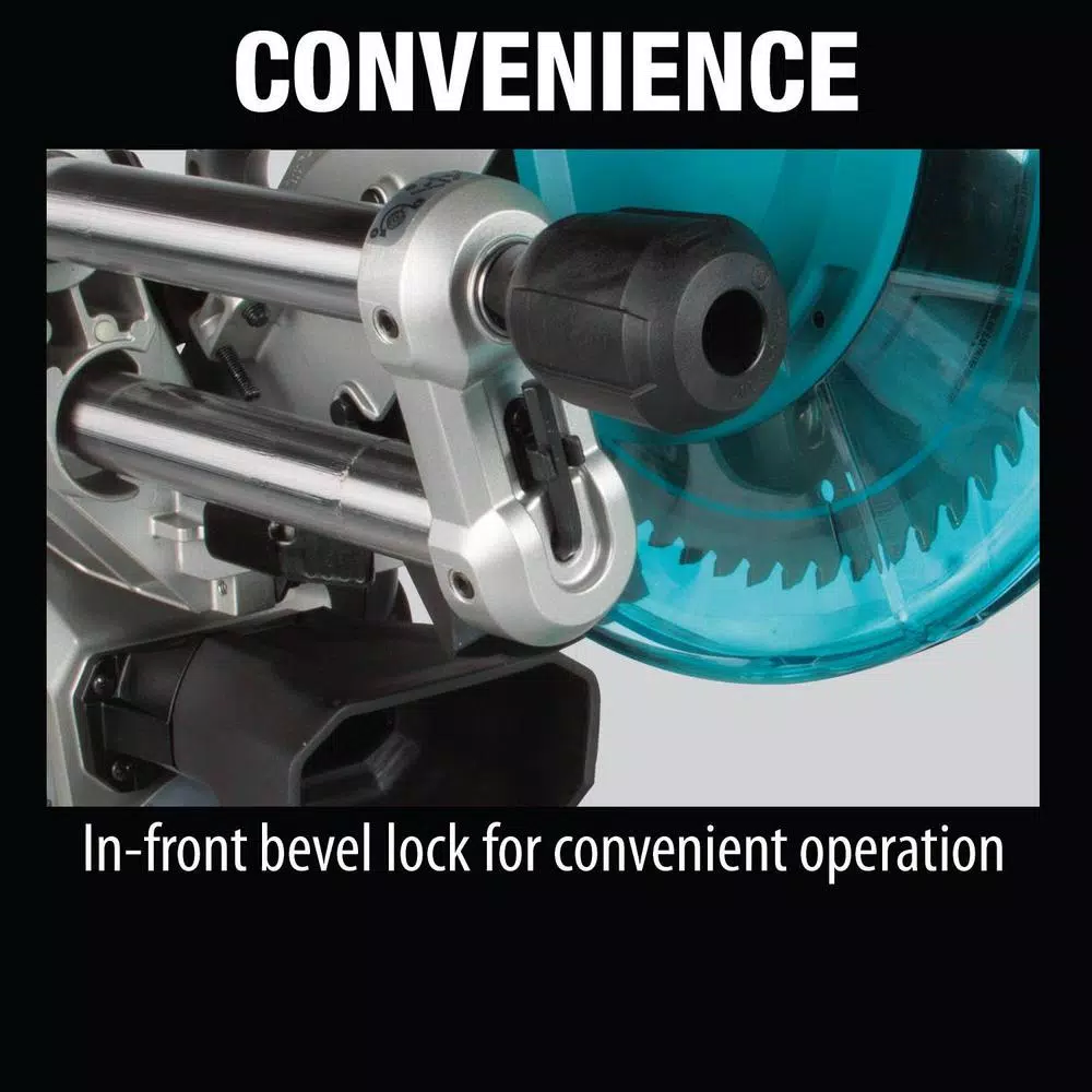 Power Tool Batteries Makita 18-Volt X2 LXT Brushless Cordless Rear Handle 7-1/4 In. Circular Saw W/Bonus Miter Saw, 2 Batteries 5.0 Ah - Image 9