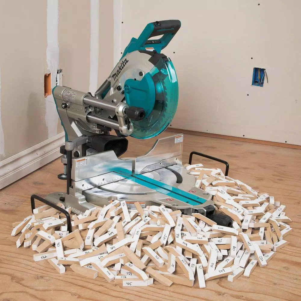 Power Tool Batteries Makita 18-Volt X2 LXT Brushless Cordless Rear Handle 7-1/4 In. Circular Saw W/Bonus Miter Saw, 2 Batteries 5.0 Ah - Image 14