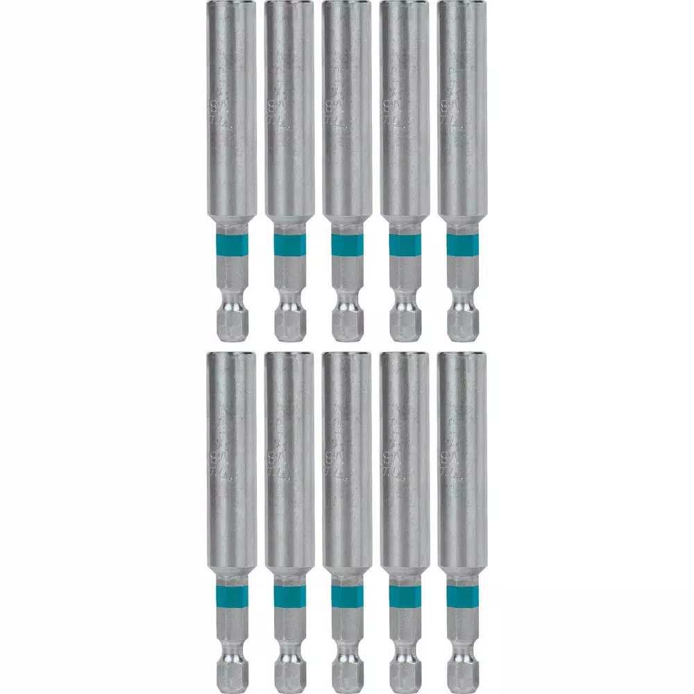 Drill Bits Makita ImpactX 3 In. Modified S2 Steel Magnetic Insert Bit Holder (10-Pack)