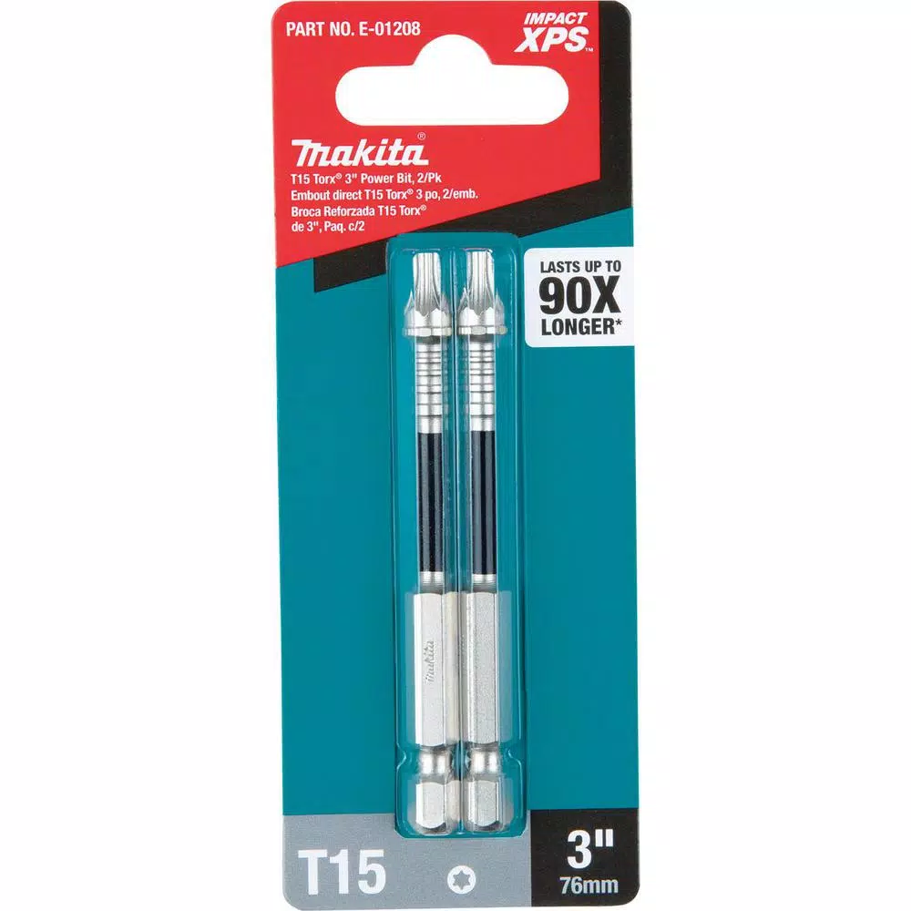 Drill Bits Makita IMPACT XPS T15 Torx 3 In. Power Bit (2-Pack) - Image 3