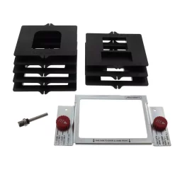 Woodworking Tool Accessories Milescraft HingeMate300 Ready To Use Drop-in Door Hinge Template System For Routing Hinge, Strike And Latch Plate Mortises
