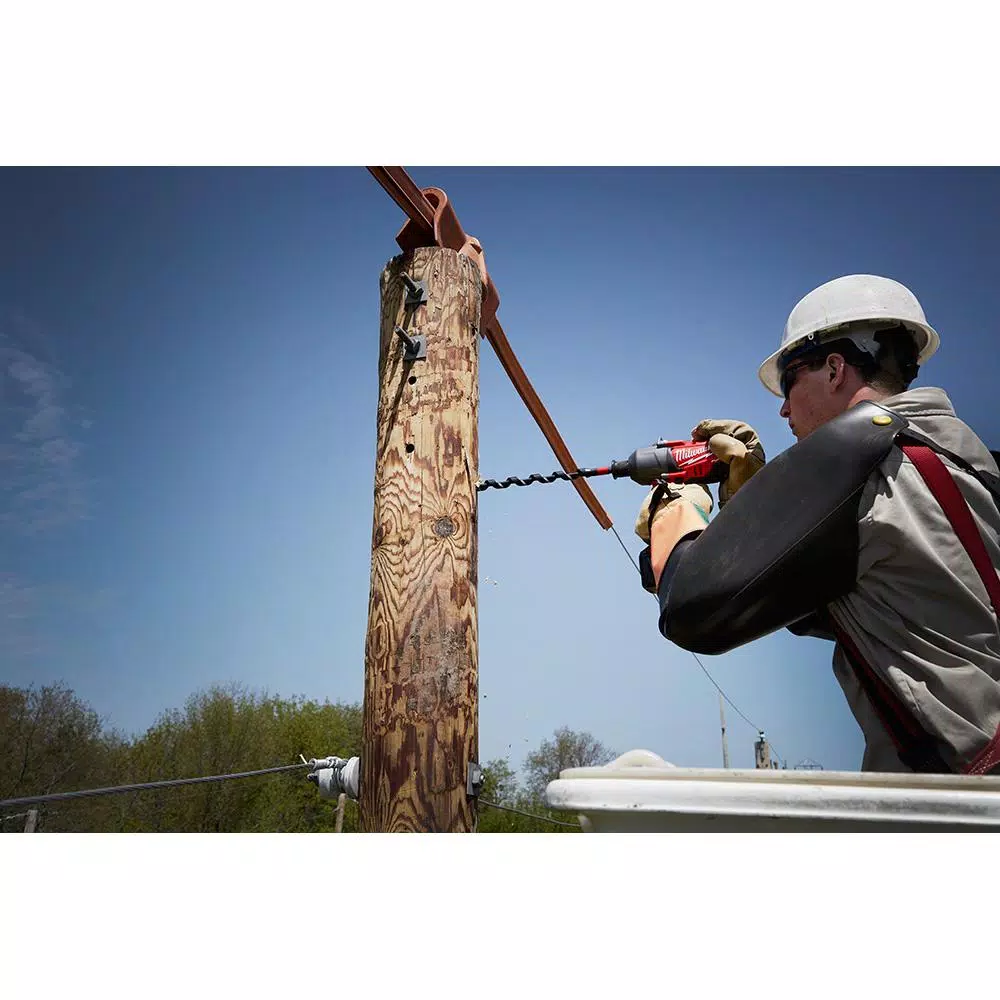 Drill Bits Milwaukee 11/16 In. X 30 In. Carbon SHOCKWAVE Lineman’s Impact Auger Bit - Image 5