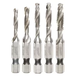 Drill Bits Milwaukee SHOCKWAVE SAE Steel Drill Tap Set (5-Piece)