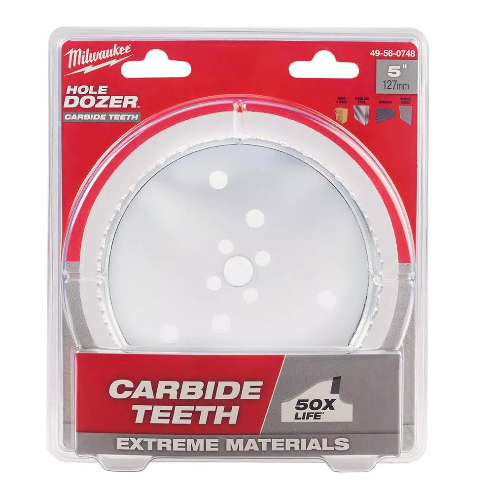 Drill Bits Milwaukee 5 In. Carbide Hole Dozer Saw