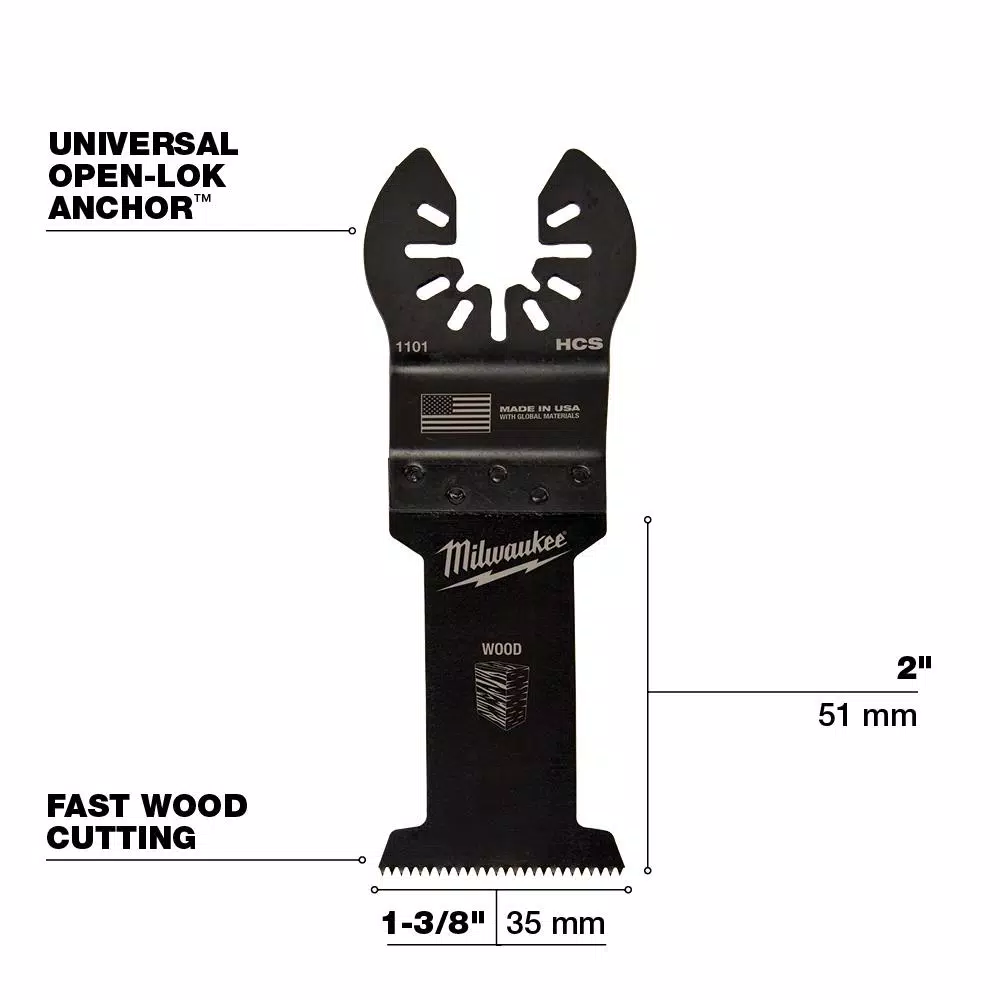 Oscillating Tool Attachments Milwaukee Oscillating Multi-Tool Blade Kit (6-Piece) - Image 6