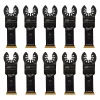 Oscillating Tool Attachments Milwaukee 1-1/8 In. Titanium Bi-Metal Universal Fit Wood And Metal Cutting Oscillating Multi-Tool Blade (10-Pack)