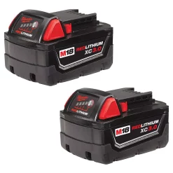 Power Tool Batteries Milwaukee M18 18-Volt Lithium-Ion XC Extended Capacity Battery Pack 3.0Ah (8-Pack)