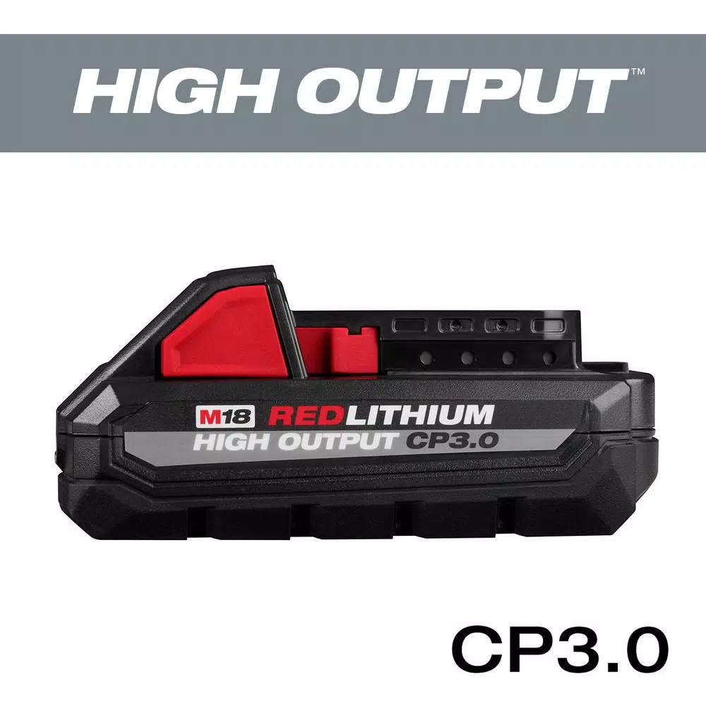 Power Tool Batteries Milwaukee M18 18-Volt Lithium-Ion HIGH OUTPUT CP 3.0 Ah Battery Pack