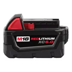 Power Tool Batteries Milwaukee M18 18-Volt Lithium-Ion XC Extended Capacity Battery Pack 6.0Ah (4-Pack)