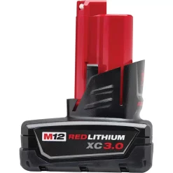 Power Tool Batteries Milwaukee M12 12-Volt Lithium-Ion XC Extended Capacity Battery Pack 3.0Ah