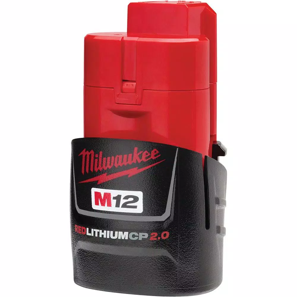 Power Tool Batteries Milwaukee M12 12-Volt Lithium-Ion 2.0 Ah Compact Battery Pack - Image 2